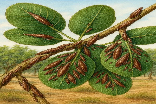 مبارزه با شپشک واوی پسته 