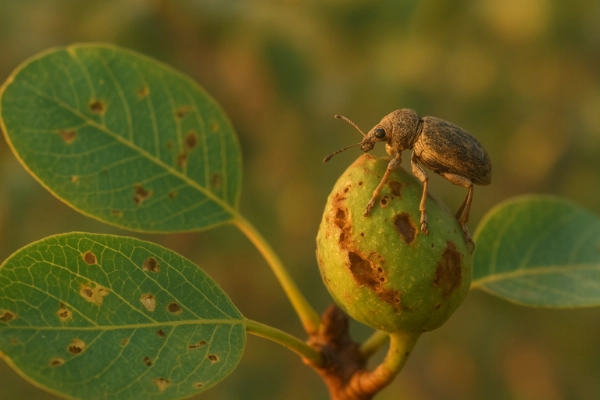 علائم و خسارات سوسک سرخرطومی پسته 