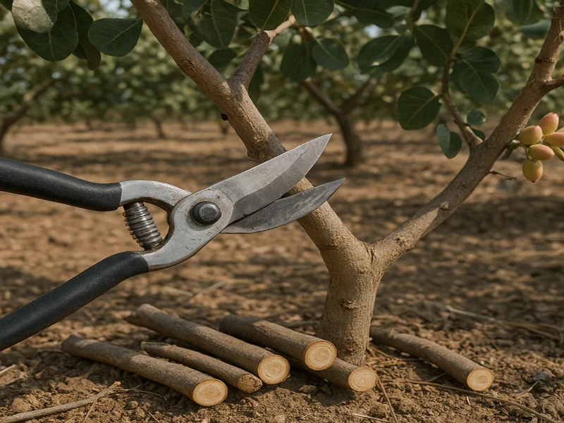 مقاله هرس درختان پسته چگونه انجام می‌شود