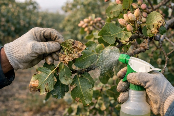 راه های کنترل و مبارزه با پروانه برگخوار پسته 