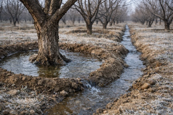 آبیاری زمستانه درختان